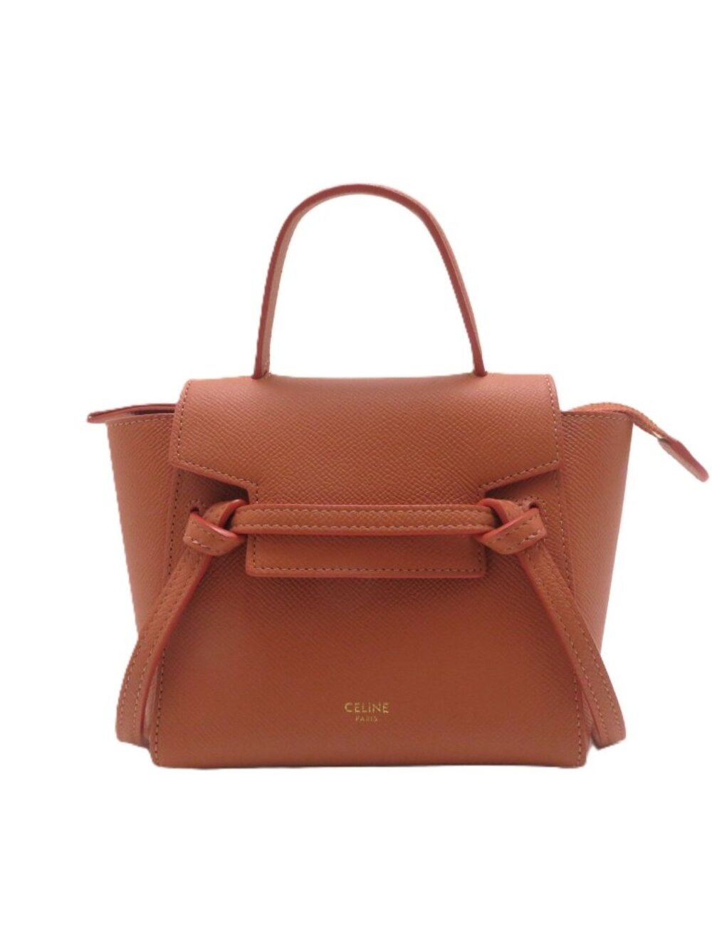 Celine Belt Bag Pico Orange Leather